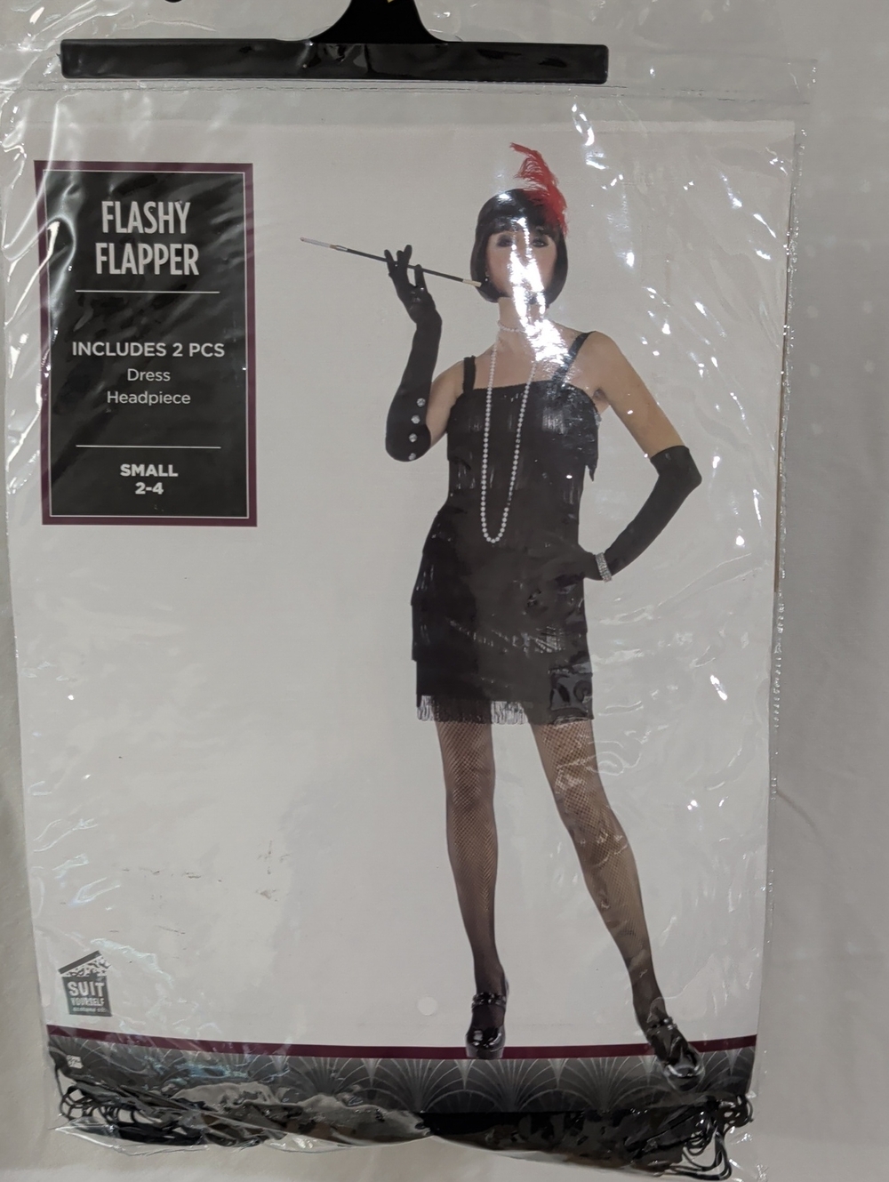 Black Dress & Headpiece Costume - Small